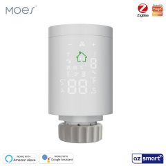   MOES ZTRV-368-MS ZigBee intelligens homerseklet szabalyozo radiator szelep, feher