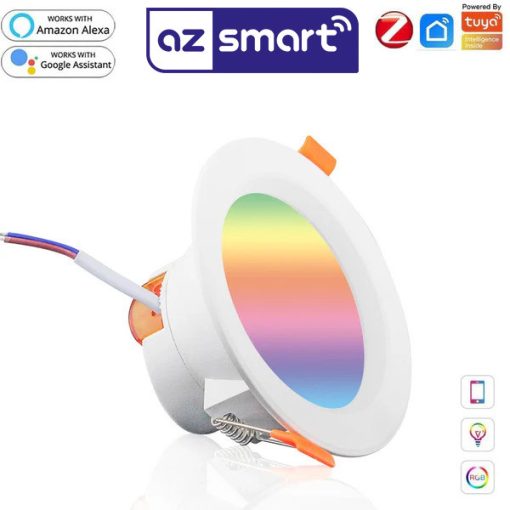 MOES ZB-LZD7-RCW-EN ZigBee LED Smart Bulb, recessed spot, RGB+C+W, 7W